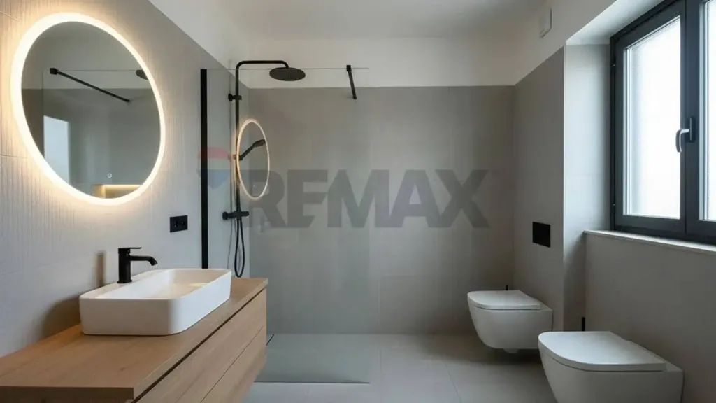 Salles de bain - Apartment with Balcony in Central Afragola