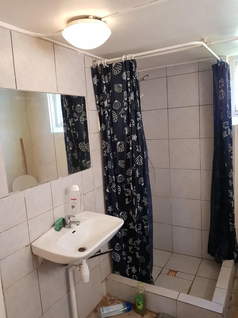 Bathrooms - Studio Flat with Shared Facilities near Jyllingevej Station