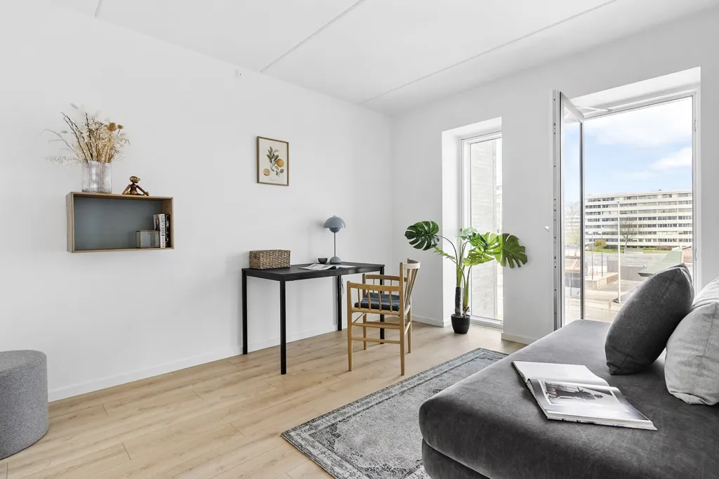Living Room - 3-Bedroom Flat in Aarhus North