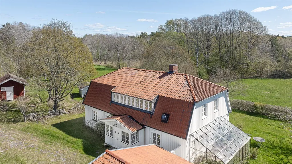 Vue aérienne - Charming House with Sea View in Tjärnö
