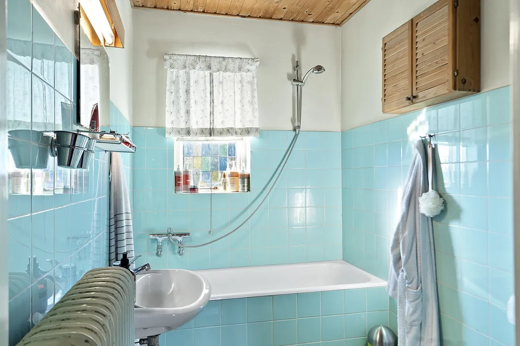 Salles de bain - Charming Villa with Garden in Vinderup Centre