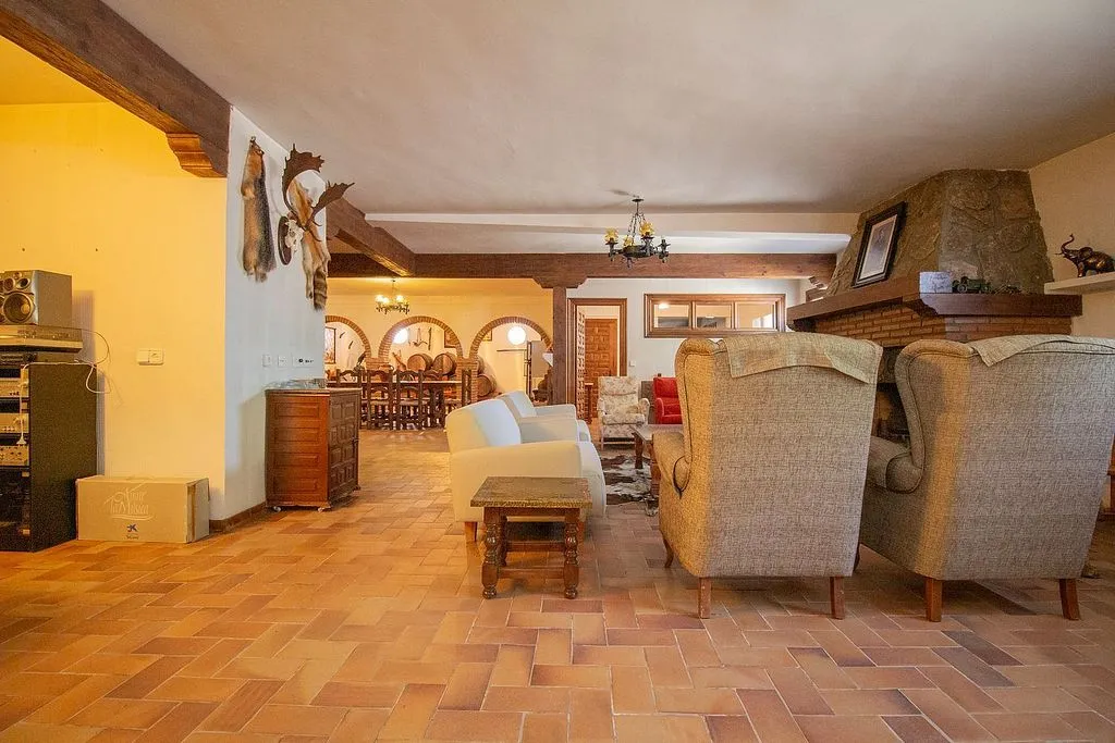 Séjour - Rustic House with Pool and Terrace in Carmena