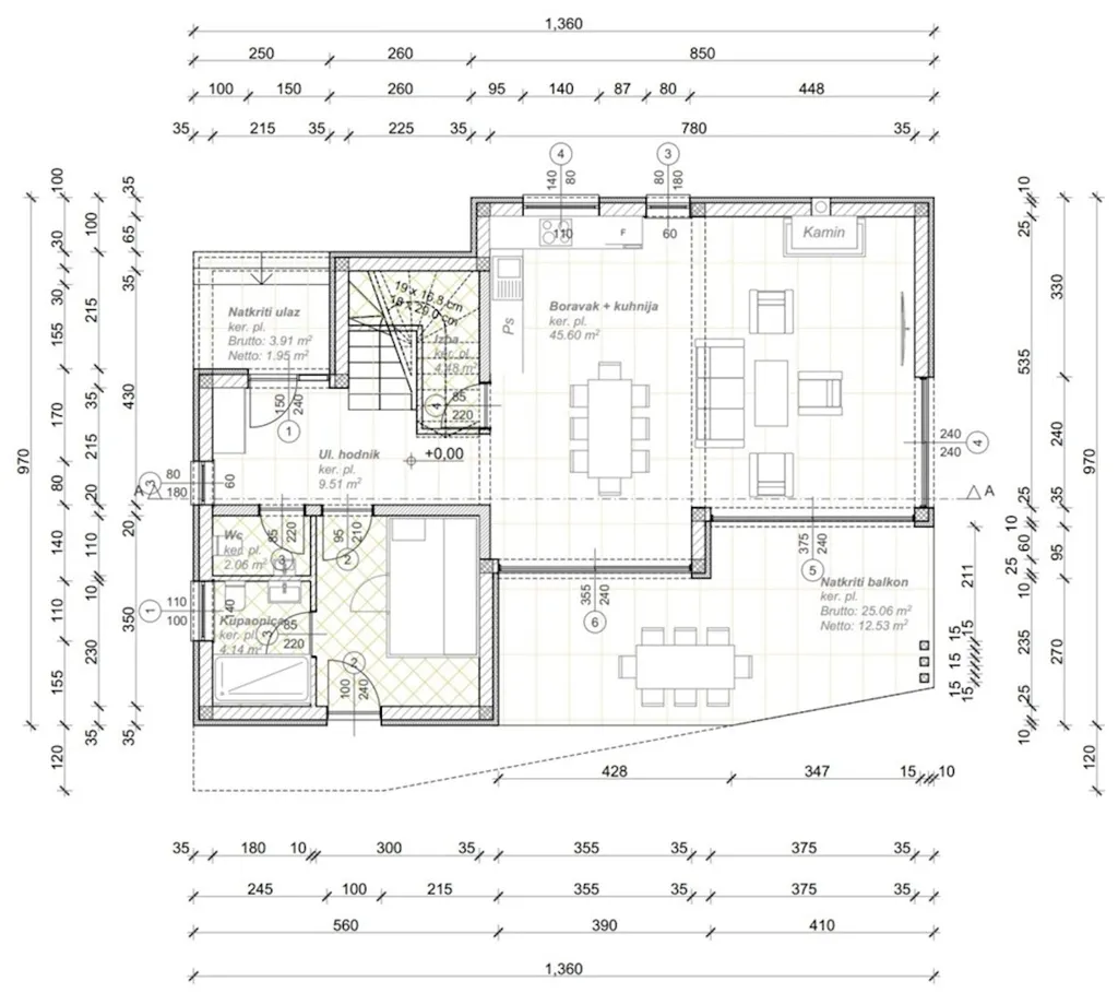 Plaan - Detached House with Sea View and Pool in Kornic