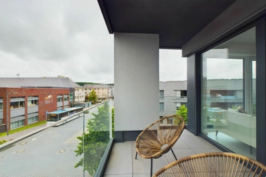 Balcony - Modern Apartment with Balcony in Differdange
