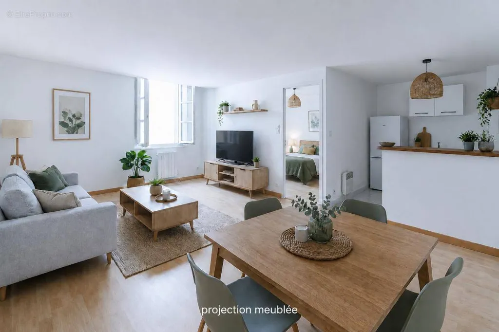 Séjour - Appartement T3 Rénové en Hypercentre