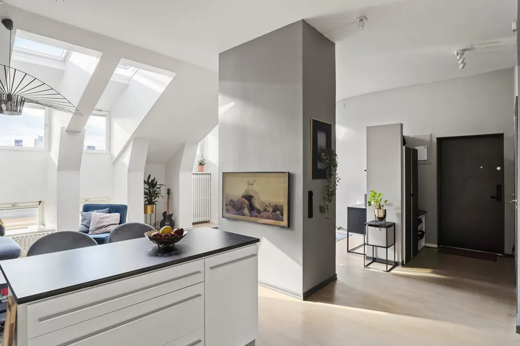 Köök - Penthouse with Impressive Ceiling Height in Fridhemsplan