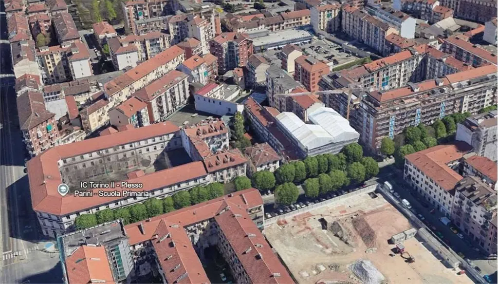 Aerial - Triplex Apartment with Balcony in Turin