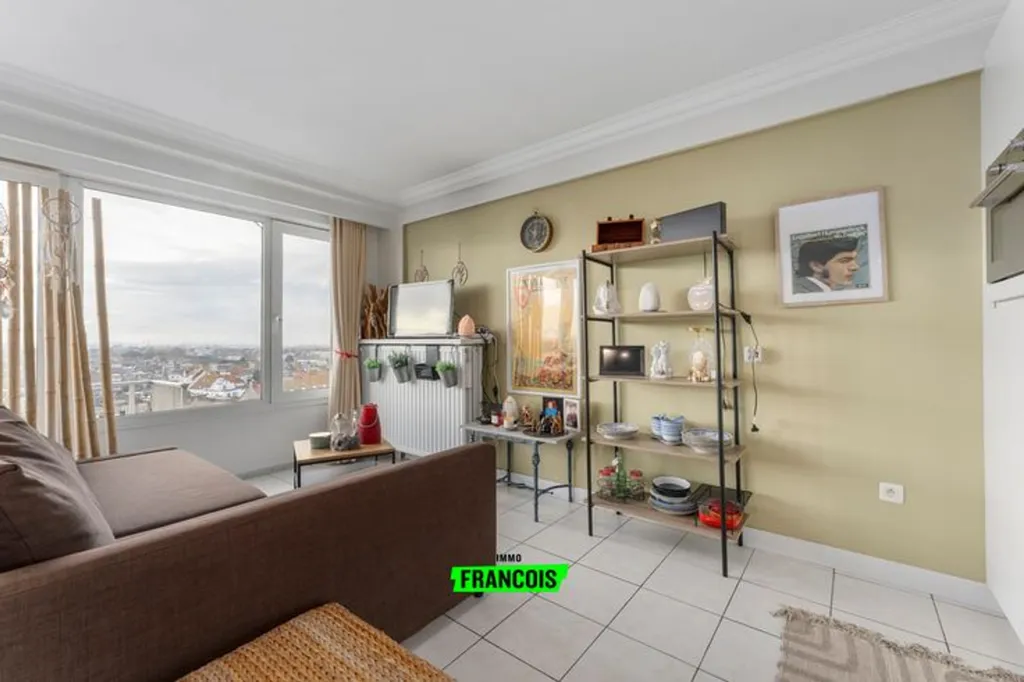 Séjour - Studio Rénové avec Vue Panoramique à Blankenberge