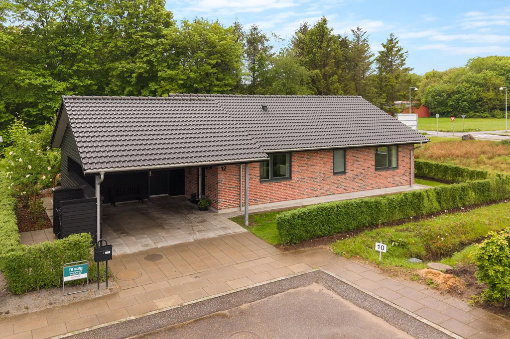 Vue aérienne - Modern Villa with Garden near Herning