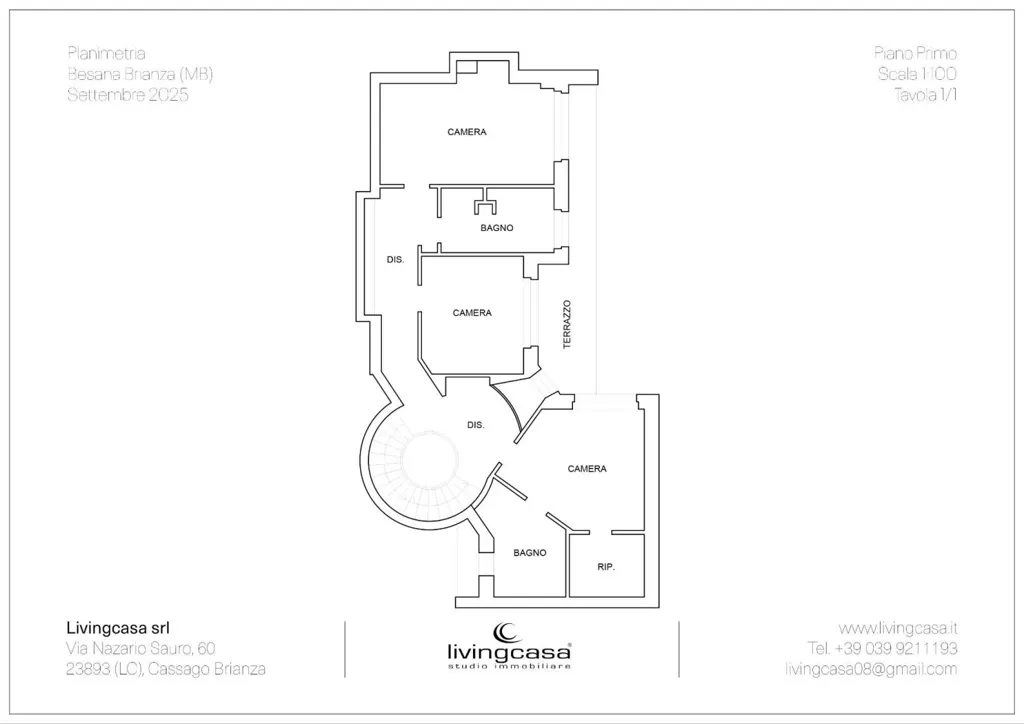 Plan - Luxury Villa with Panoramic Tower in Besana in Brianza