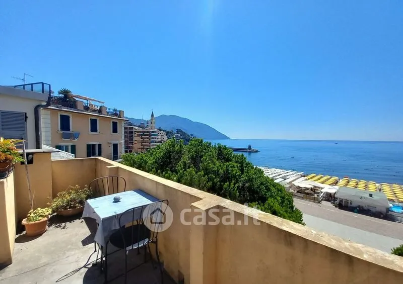 Terrasse - Mansard Apartment with Sea View in Recco