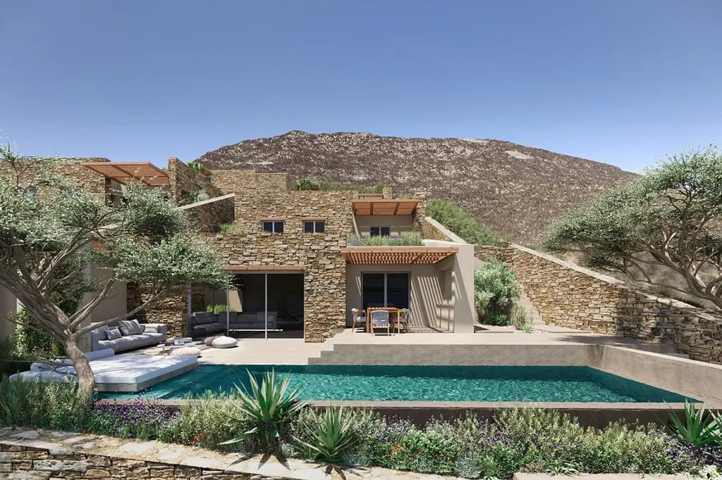 Piscine - Villa with Infinity Pool in Antiparos