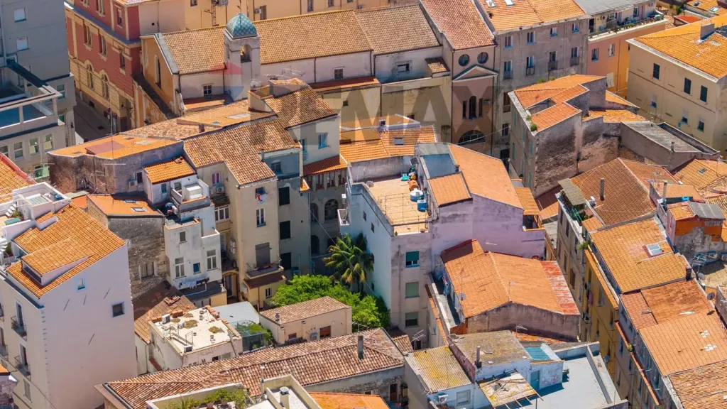 Õhuvaade - Apartment with Terrace in Sassari Centre