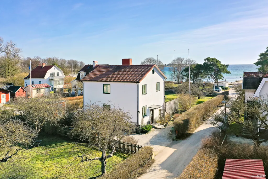 Vue aérienne - Funkis Villa with Sea View in Slite