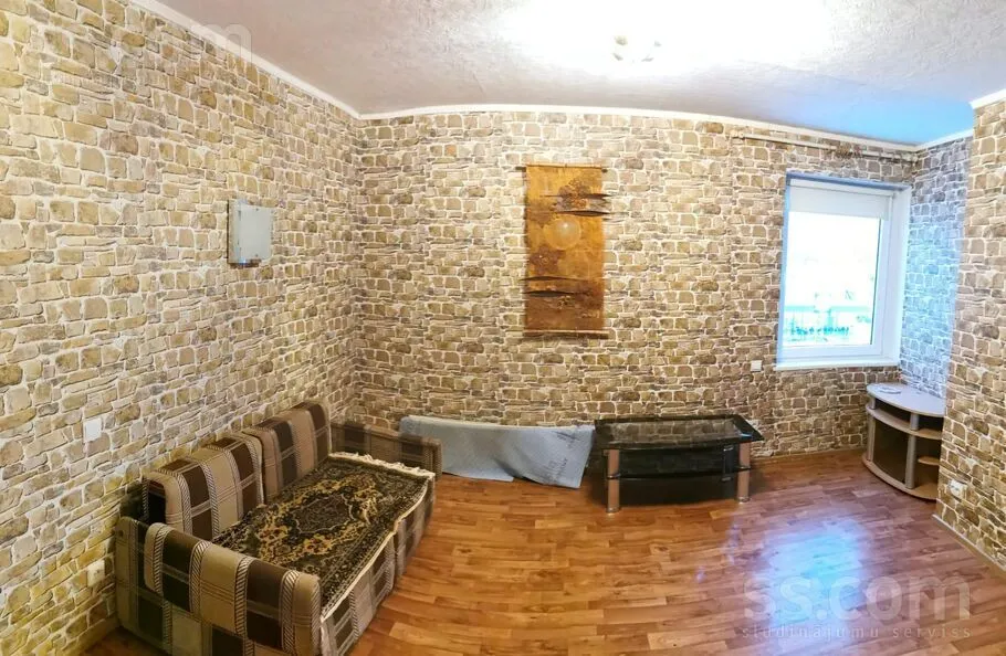 Living Room - Bright Apartment with Balcony in Rēzekne Centre
