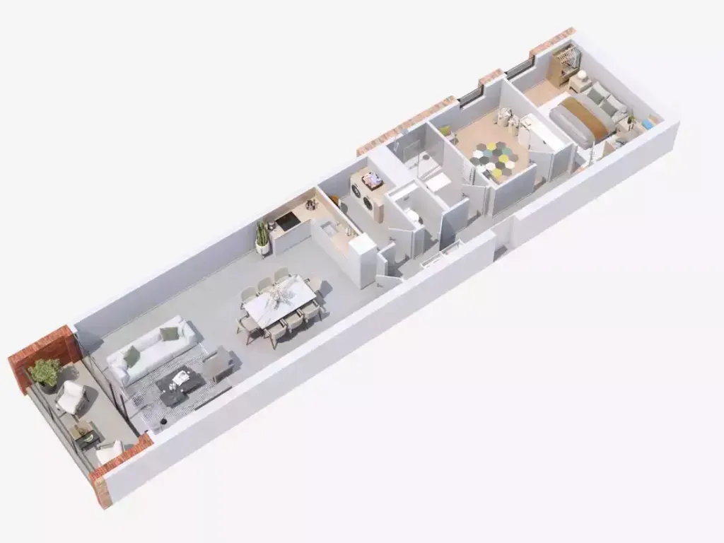 Plan - Appartement Énergétique avec Terrasse à Limbourg