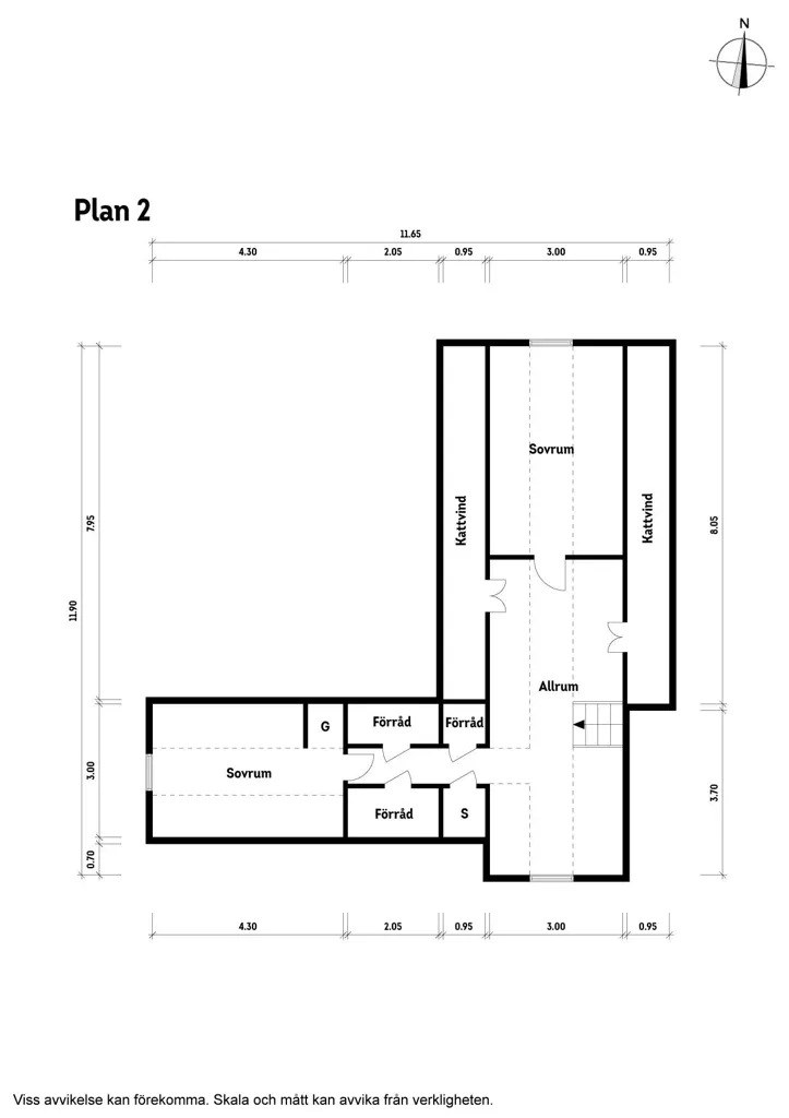 Plan - Charming Yellow Cottage with Orchard in Scania