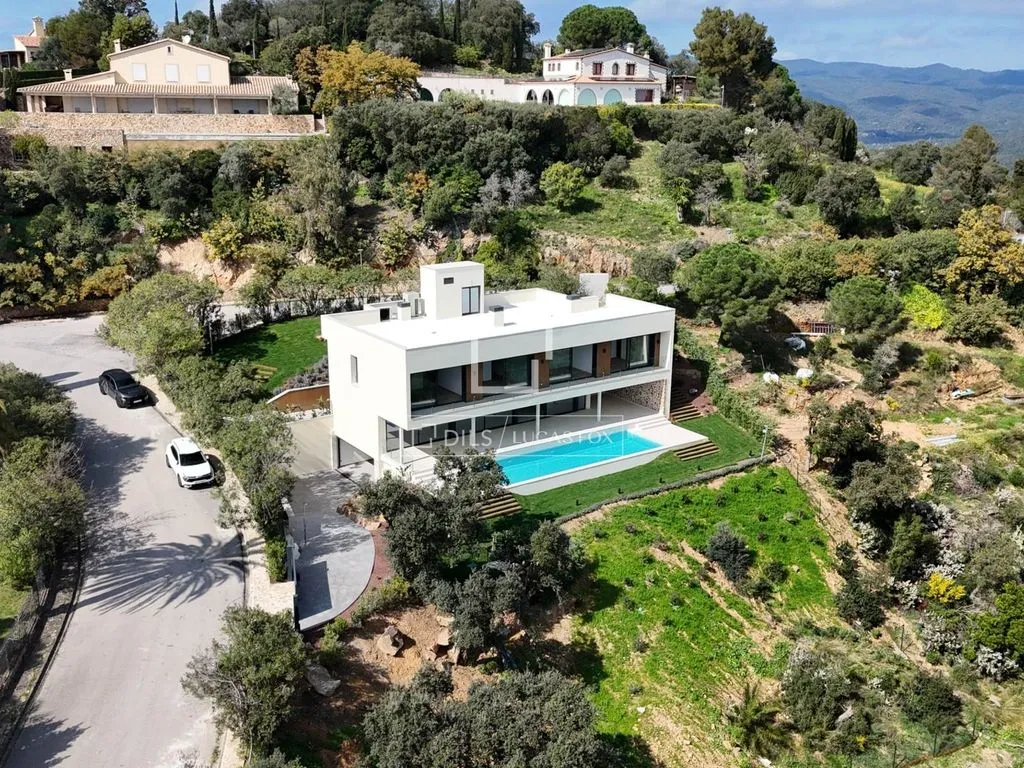 Vue aérienne - Newly Built Villa with Sea Views in Platja d'Aro