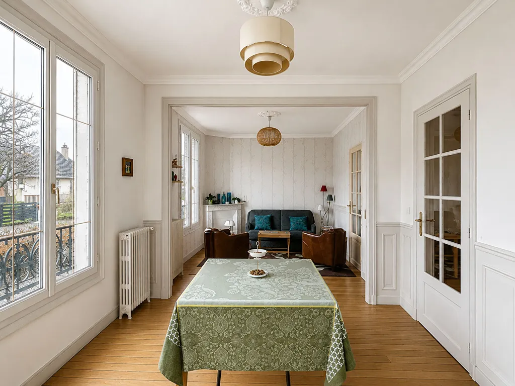 Dining Room - Meulière House with Garden in Montgeron