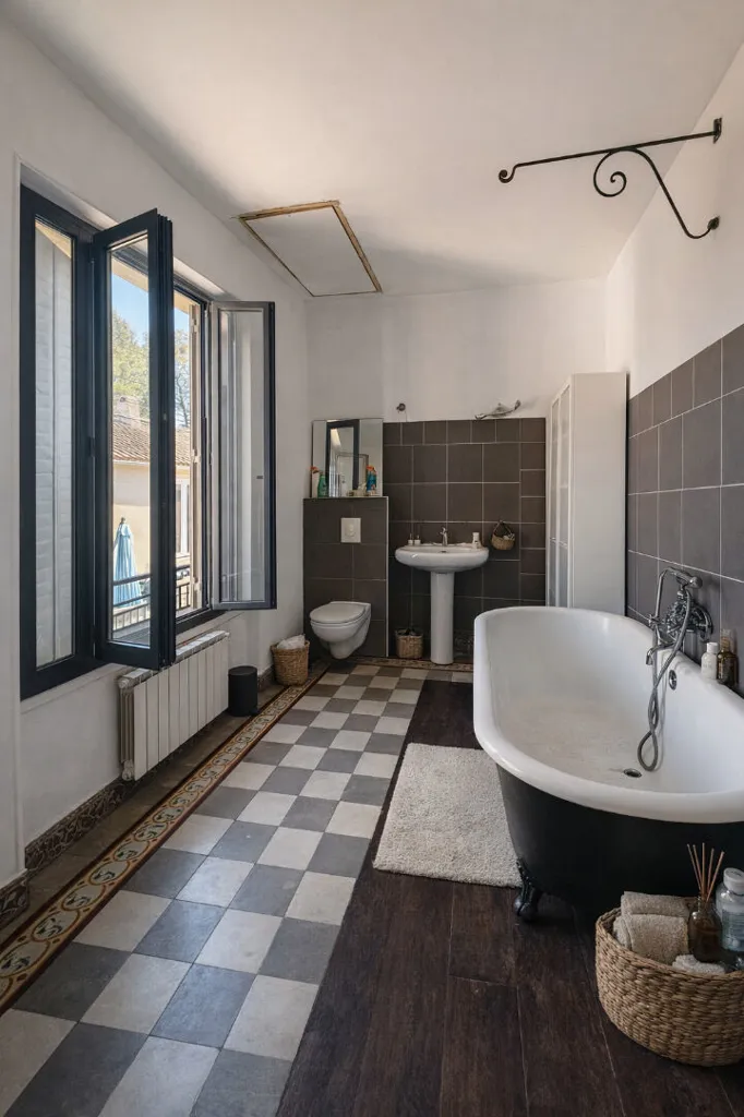 Salles de bain - Maison de Caractère des Années 30 avec Jardin à Mazan