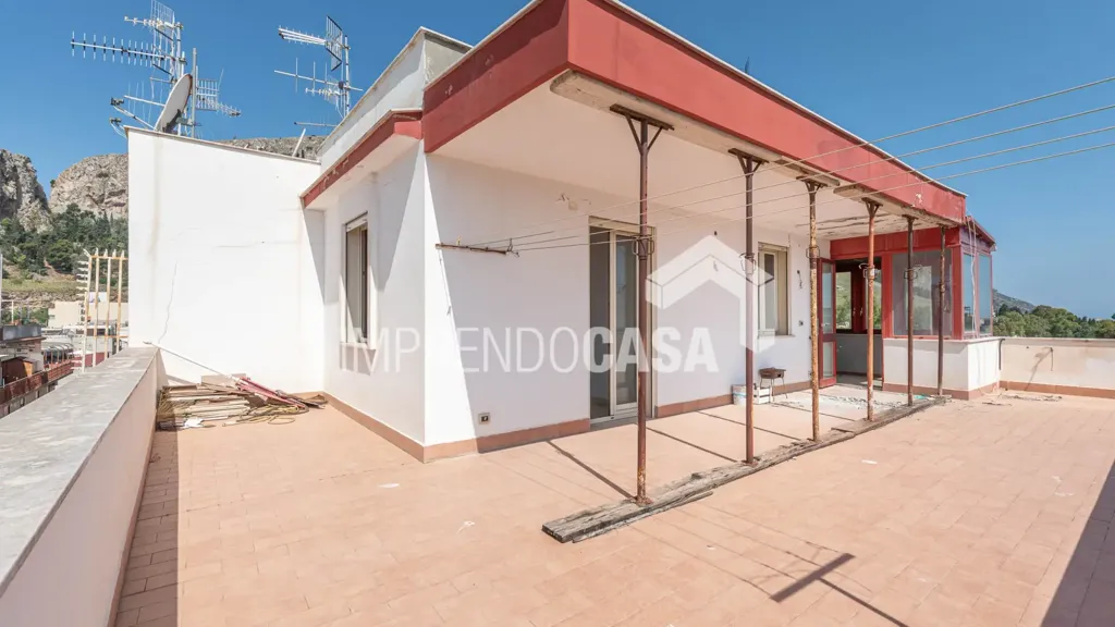 Terrace - Attico with Sea View in Palermo