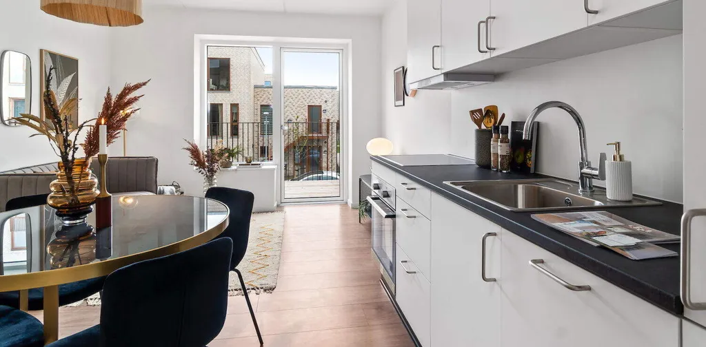 Köök - 1-Bedroom Apartment with Terrace in Tilst