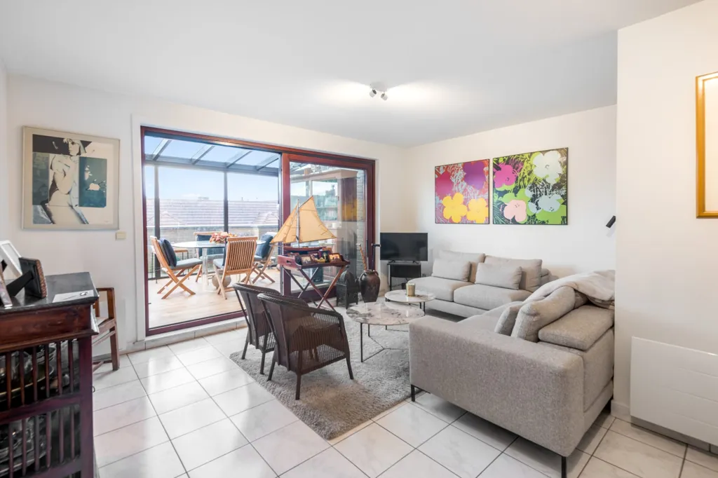 Living Room - Penthouse with Terraces on Zoutelaan