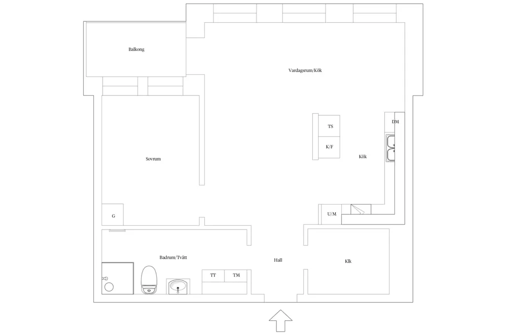 Plan - Modern Apartment with Water View in Karlstad