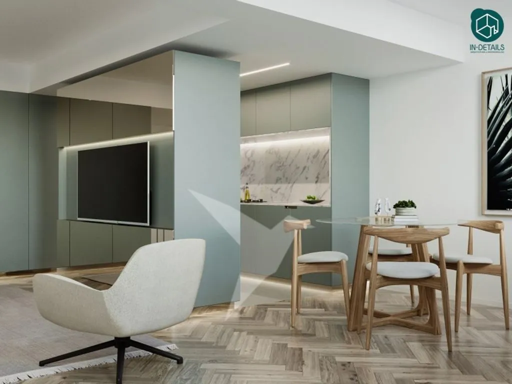 Living Room - Luxury Flat with Open Space in Porto
