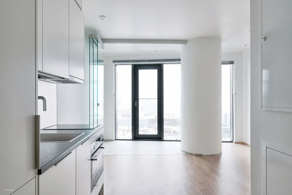 Köök - Modern Studio with Garden View in Kalasatama