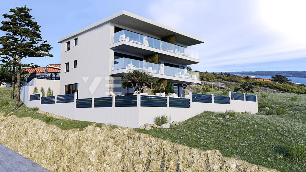 Apartment with Sea View and Pool in Vrbnik