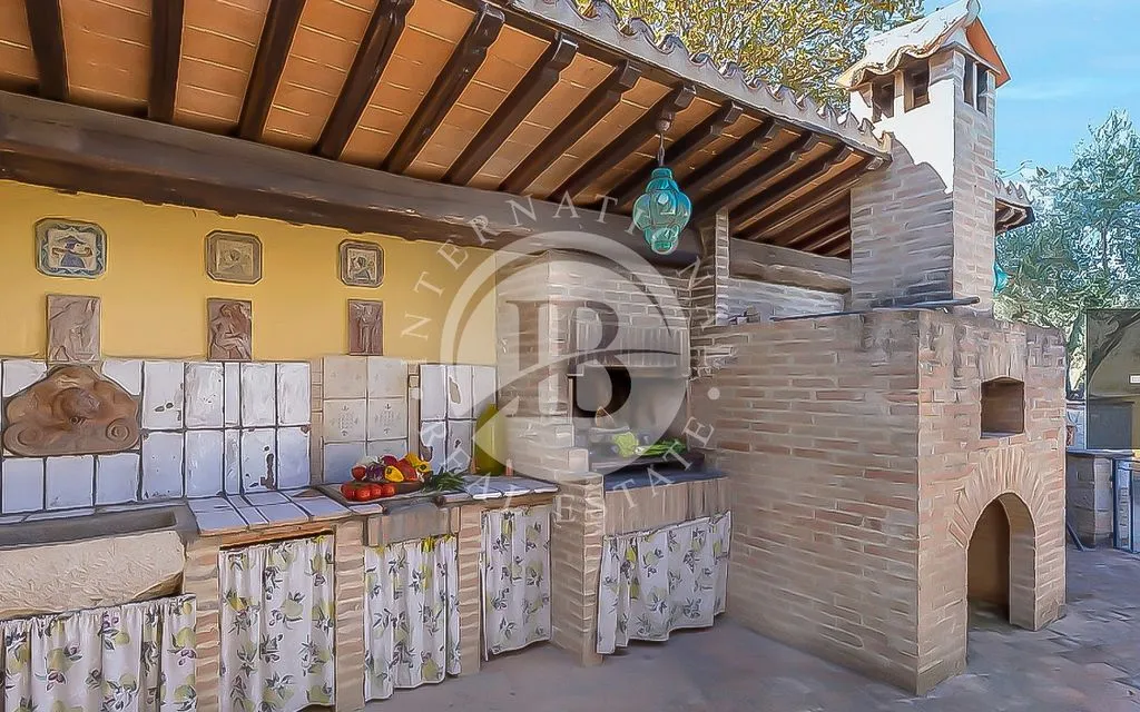 Terrasse - 12-Bedroom Villa with Pool in Todi, Italy