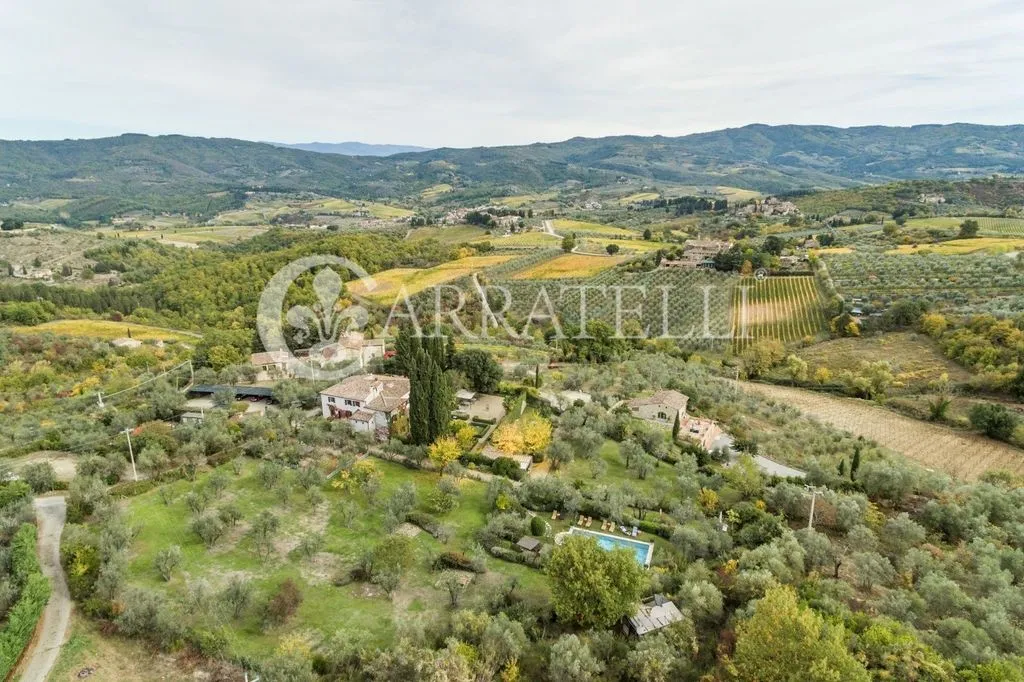 Õhuvaade - Luxury Villa with Pool in Greve in Chianti