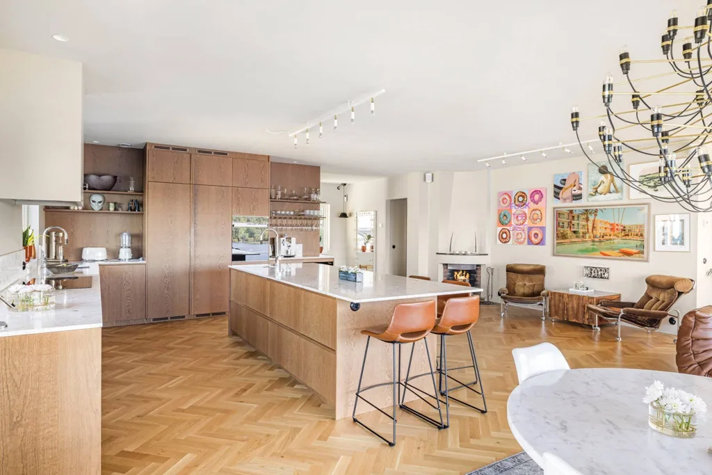 Kitchen - Modern Apartment with Mälaren View in Mälarhöjden