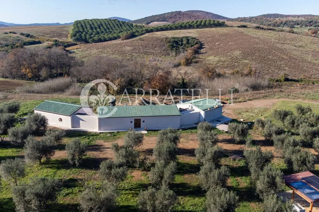 Vue aérienne - Luxury Farmhouse with Infinity Pool in Manciano
