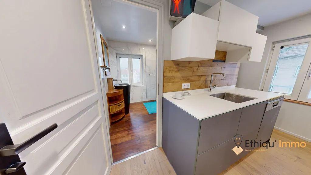 Cuisine - Appartement Lumineux avec 2 Chambres à Strasbourg