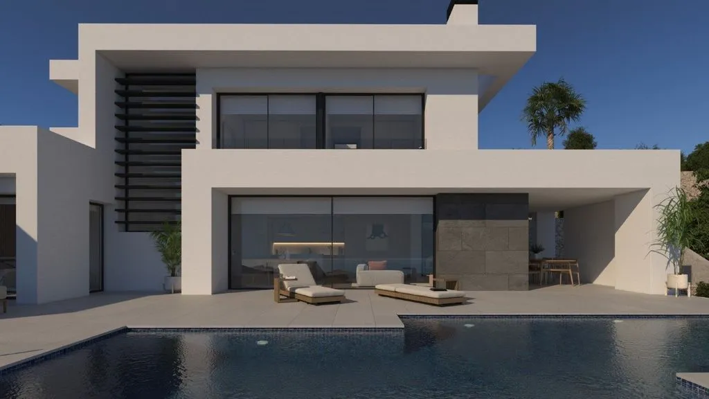 Piscine - New Build Villa with Sea Views in Benitachell