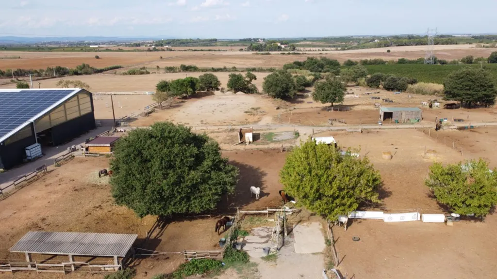 Aerial - Equestrian Estate with Gites in Servian