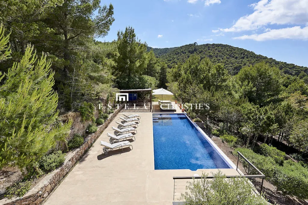 Piscine - Contemporary Villa with Pool in Es Cubells