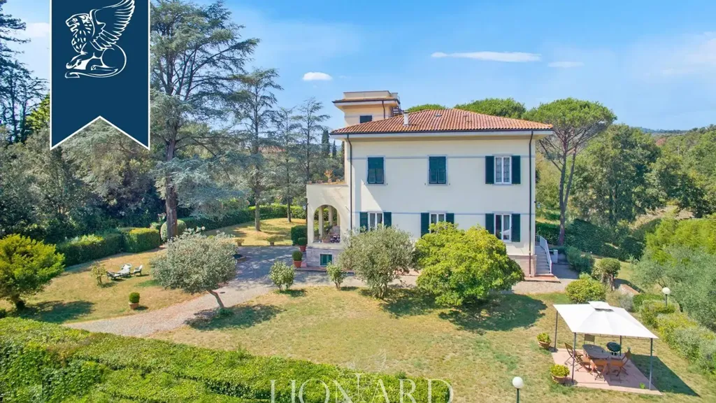 Vue aérienne - Luxury Villa with Panoramic Tower near Lucca