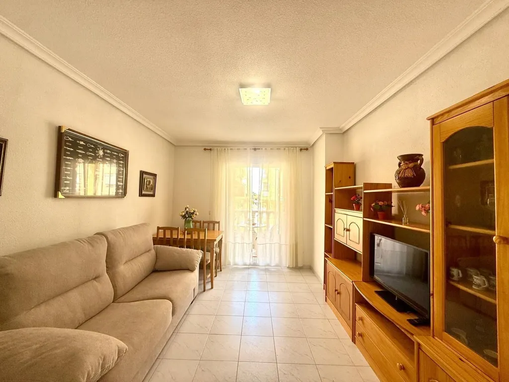 Living Room - 1-Bedroom Apartment with Pool in Torrelamata