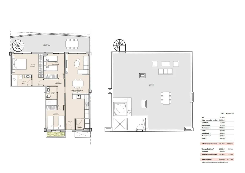 Floor Plan - Apartment with Terrace in La Nucia