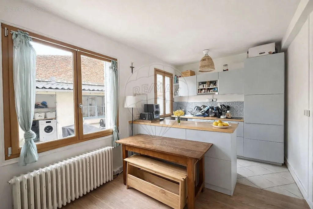 Kitchen - Charming 1920s House with Garden in Senlis