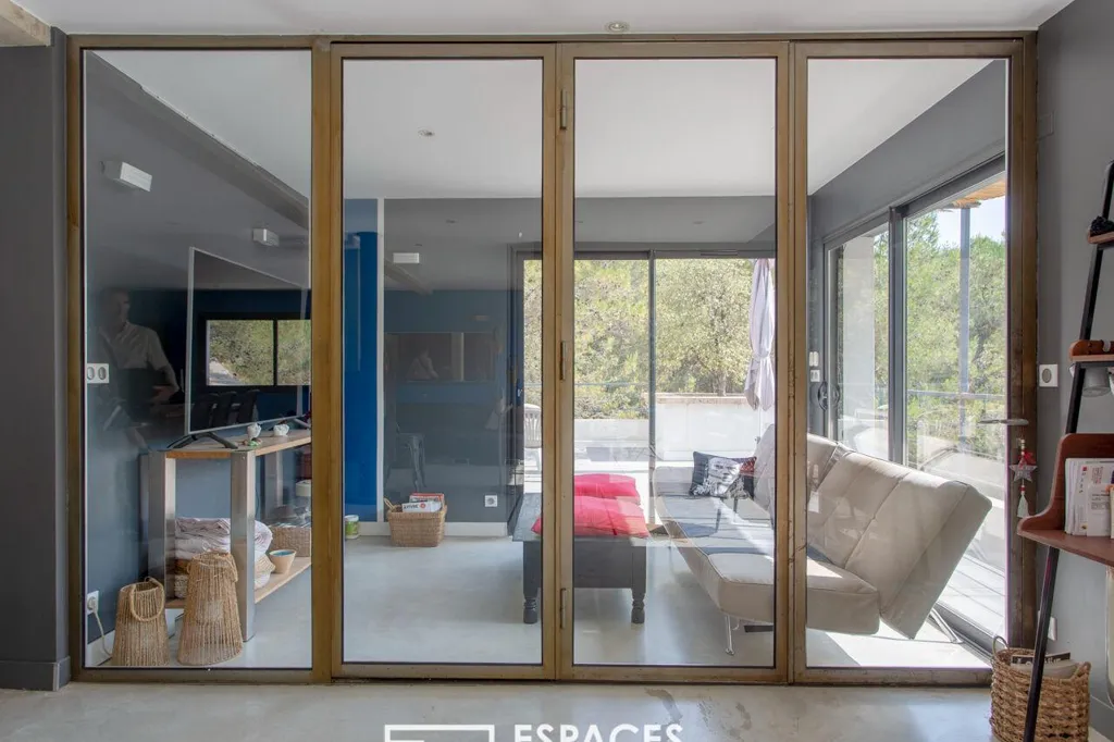 Soggiorno - Contemporary House with Pool near Beaucaire