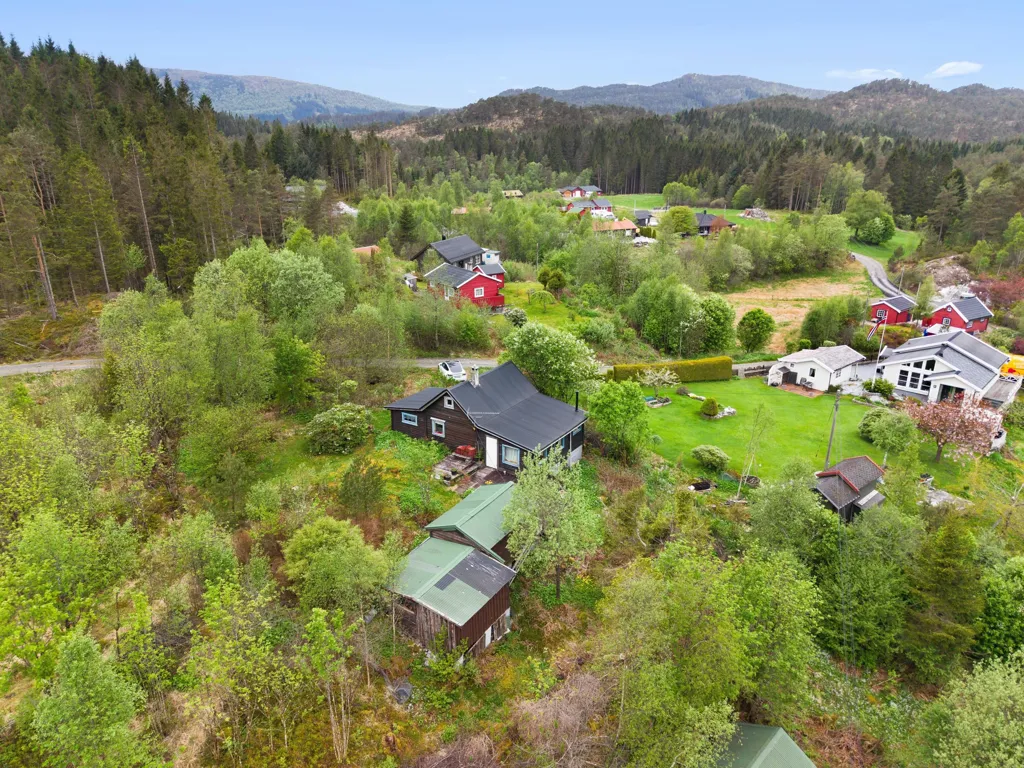Vue aérienne - Detached House with Garden in Radøy