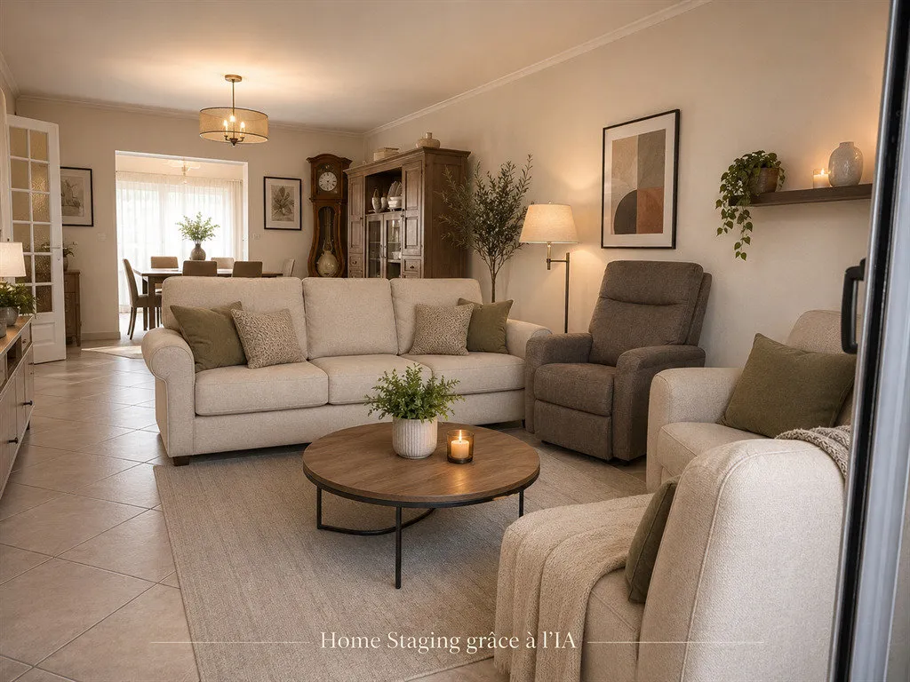 Séjour - Appartement 5 Pièces avec Terrasse à Orléans