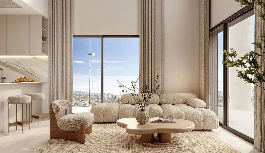 Séjour - Apartment with Pool and Terrace in Calpe