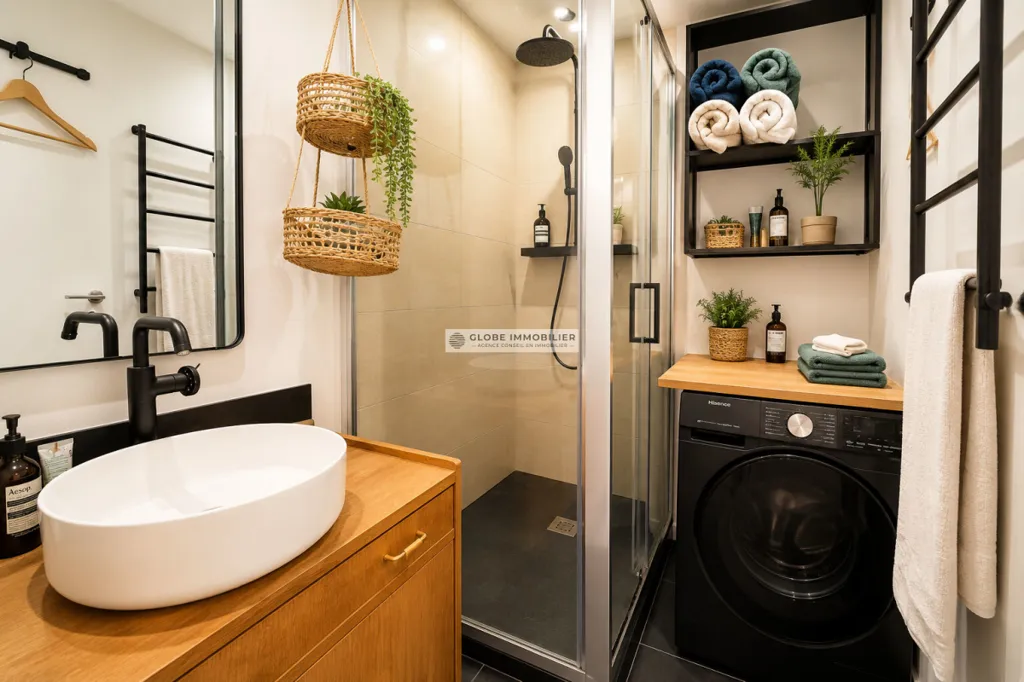 Salles de bain - Appartement Traversant avec Balcon à Biarritz