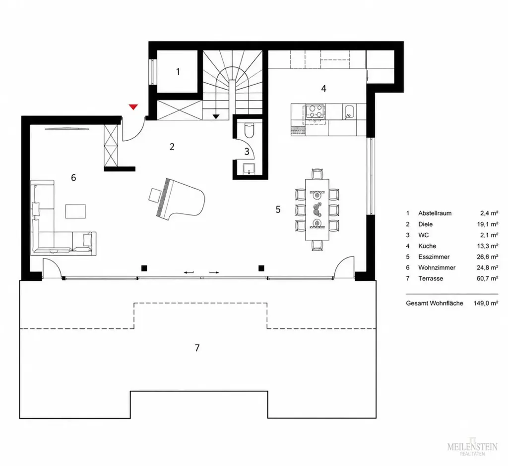 Plaan - Penthouse with Panoramic Views in Mondsee