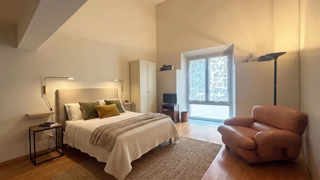 Bedrooms - Historic Apartment with Tower View in Siena